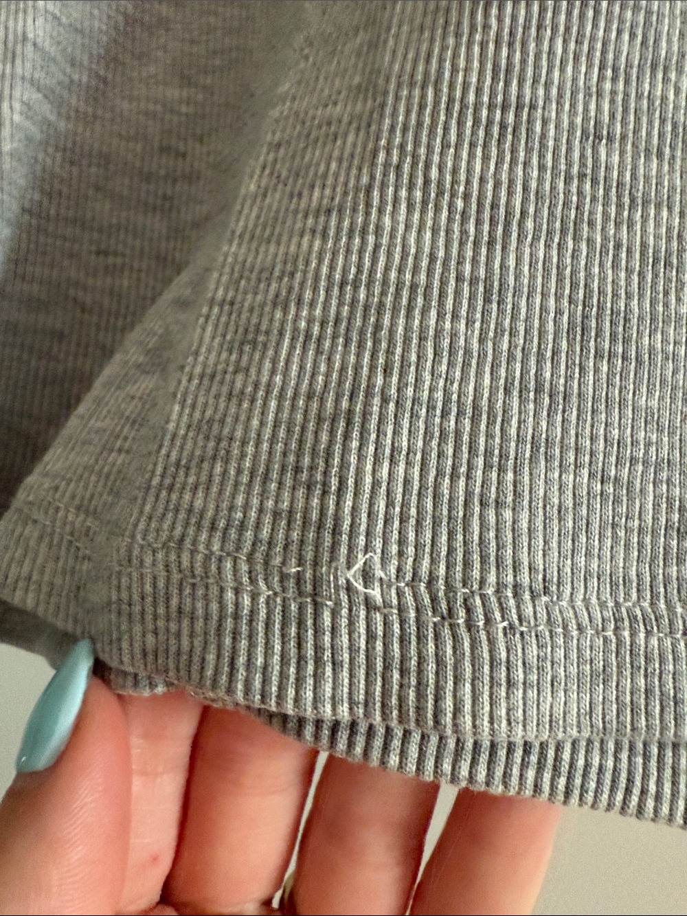 Zara Light Gray Ribbed Cropped Tank - Picture 4 of 4